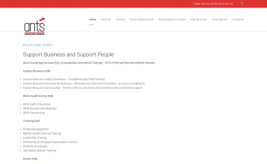antsconsulting.com.au screenshot