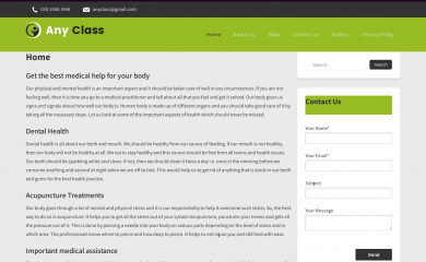 anyclass.com.au screenshot
