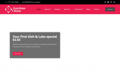 anytimecliniccare.com screenshot