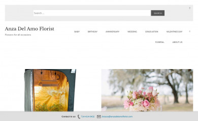 anzadelamoflorist.com screenshot