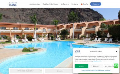 apartamentosjardindelconde.com screenshot