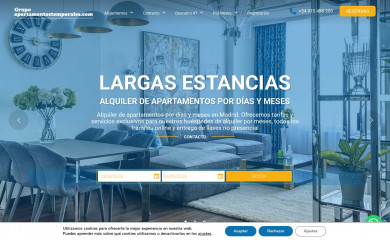 apartamentostemporales.com screenshot