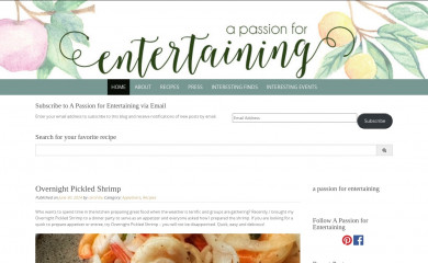 apassionforentertaining.com screenshot