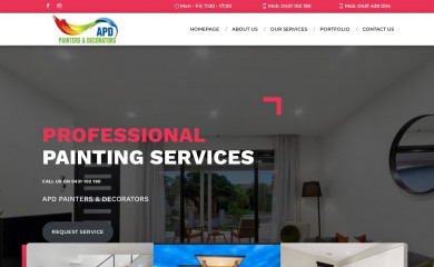 apdpainters.com.au screenshot