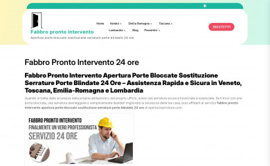 aperturaserrature.com screenshot