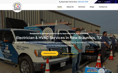 apexelectricalac.com screenshot