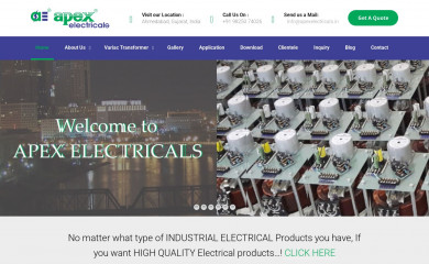 apexelectricals.in screenshot