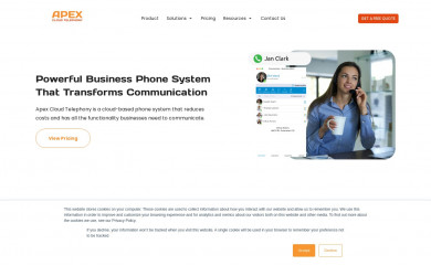apexpbx.com screenshot