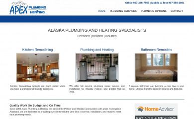 apexplumbingalaska.com screenshot