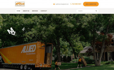 apollomovingandstorage.com screenshot