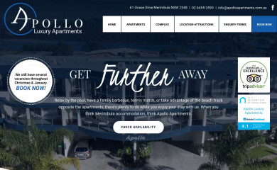 apolloapartments.com.au screenshot