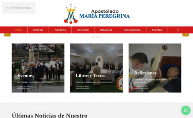 apostoladomariaperegrina.com screenshot