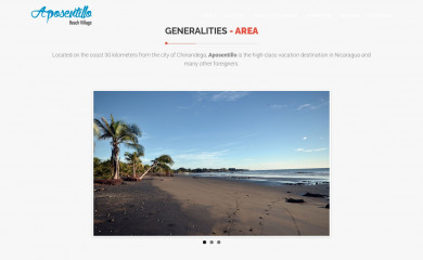 aposentillobeachvillage.com screenshot