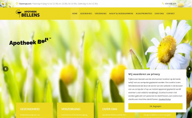 apotheekbellens.be screenshot