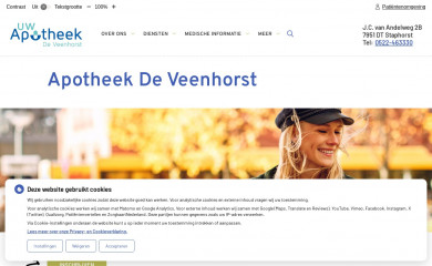 apotheekdeveenhorst.nl screenshot