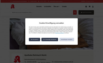 apotheke-rohrbach-markt.de screenshot