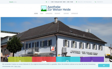 apotheke-welserheide.at screenshot