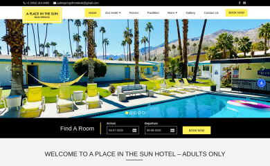 aplaceinthesunhotel.com screenshot