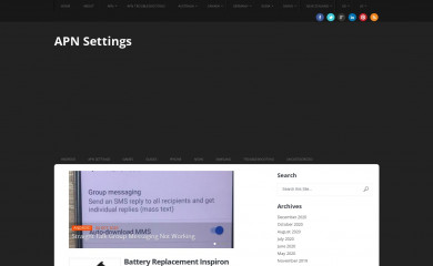 apn-settings.com screenshot