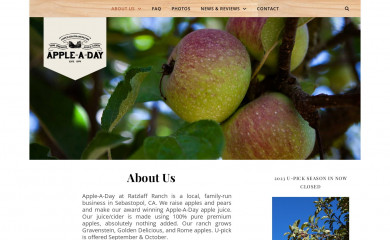 appleadayranch.com screenshot