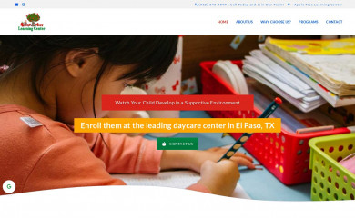 appletreedaycareep.com screenshot