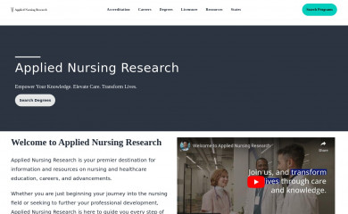 appliednursingresearch.org screenshot