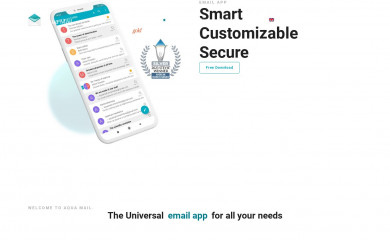 aqua-mail.com screenshot