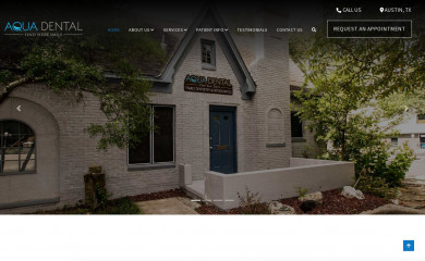 aquadentalaustin.com screenshot