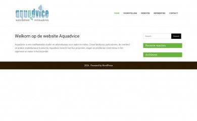 aquadvice.be screenshot