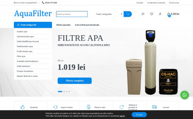aquafilters.ro screenshot