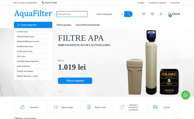 aquafilters.ro screenshot