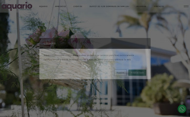 aquariocelebraciones.com screenshot