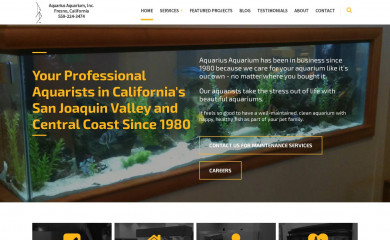 aquariusaquarium.com screenshot