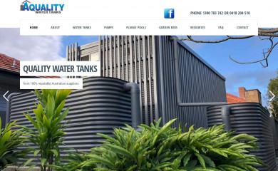 aquariuswatertanks.com.au screenshot