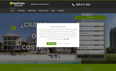 aquicasas.com screenshot