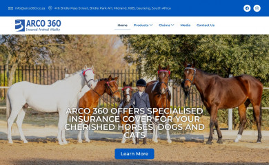 arco360.co.za screenshot