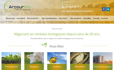 arcourbio.fr screenshot