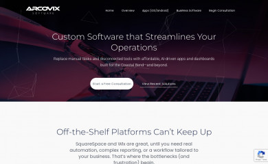 arcovix.com screenshot
