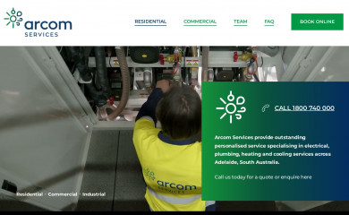 arcomservices.com.au screenshot