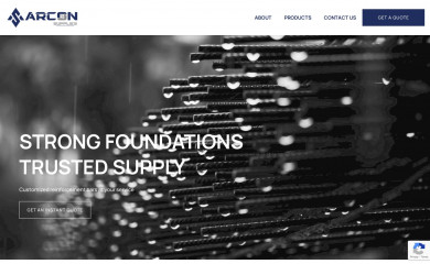 arconsupplies.com.au screenshot