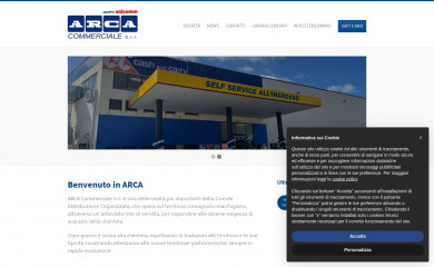 arcacommercialesrl.it screenshot