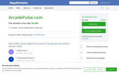 http://www.arcadepulse.com/ screenshot