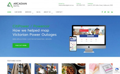 arcadiandigital.com.au screenshot