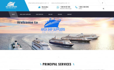 arcashipsuppliers.com screenshot