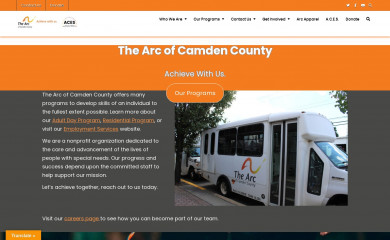 arccamden.org screenshot