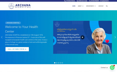 archanahospital.com screenshot