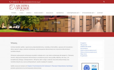 archiwaopolskie.pl screenshot