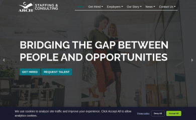 archstaffingandconsulting.com screenshot