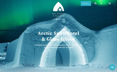 arcticsnowhotel.fi screenshot