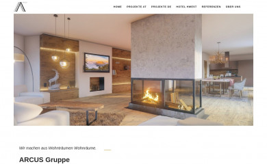 arcusbau.at screenshot